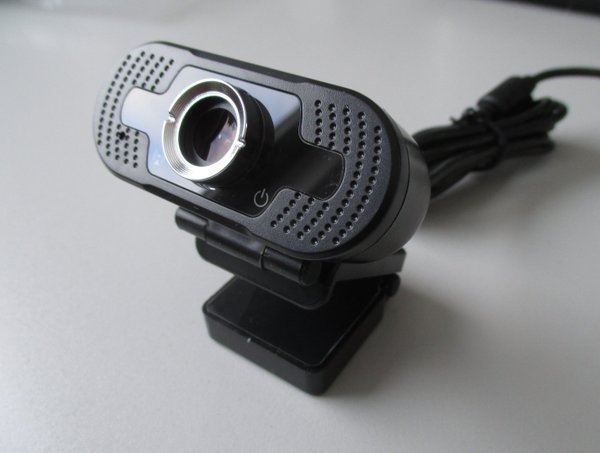 Mini-Webcam USB-Full HD1080 - Mikro eingebaut, inkl. Mini-Stativ - Ideal für Chats, Homeoffice usw.